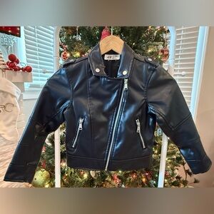 H&M Kids Black Faux Leather Jacket